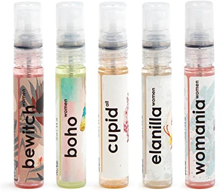 Perfume Sample/Tester/Trial Set For Women - Set Of 5, 12ml each Perfumes Adiveda Natural 