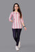 Aarvi Pink Cotton Tunics western wear for women Fab Zone 