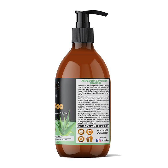 La'Decus India Aloevera and Coconut Milk Shampoo | 500 ml Shampoo Vitalscoop technologies 