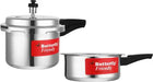 Butterfly Friendly Combo Pack 3 L, 2 L Pressure Cooker (Aluminium) cookers Livysh 
