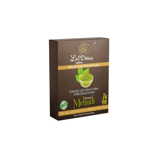 La'Decus India Organic Brown Mehndi Powder Combo Pack ( 5 x 40gm)- 200gm hair care Vitalscoop technologies 