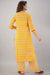 SVARCHI Women's Cotton Cambric Buti Printed Straight Kurta Palazzo & Dupatta Set (Yellow) Women Kurtis VEDIKAS 