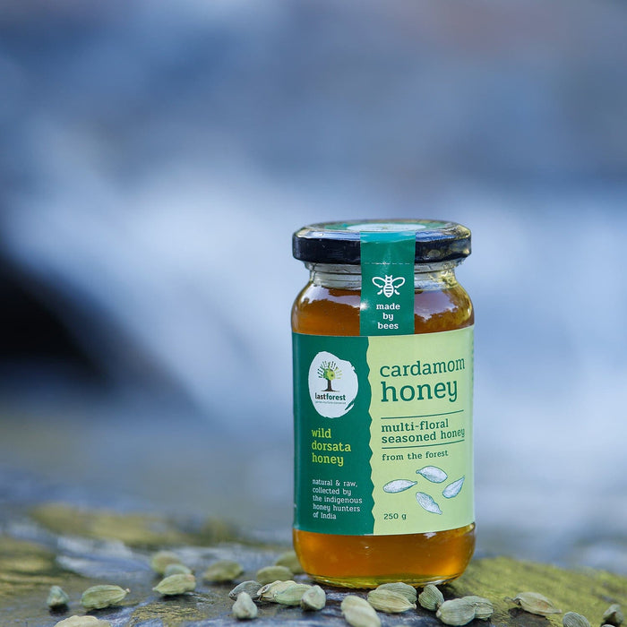 Last Forest Cardamom Spiced Wild Honey 250gms Honey Ecosattvastore 