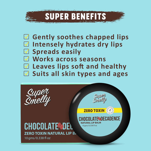 Super Smelly Chocolate Lip Balm 10gm lip care Super Smelly 