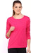 Ap'pulse Solid Women Round Neck Dark Pink T-Shirt T SHIRT sandeep anand 