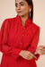 Women's Red Chiiffon Casual Midi Dress Clothing Ruchi Fashion L 