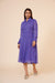 Women's Mauve Chiiffon Casual Midi Dress Clothing Ruchi Fashion XS 