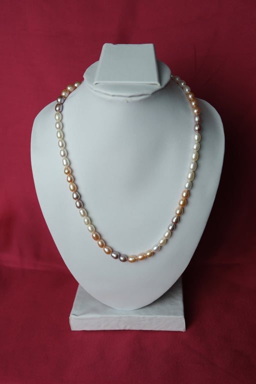 Single Line Fresh Water Cultured Pearls Necklace for Women Pearls Chain LivySeller 