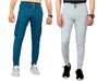 Pack of 2 Men Solid, Pocket Blue, Light Grey Track Pants Track Pant Star Enterprise 
