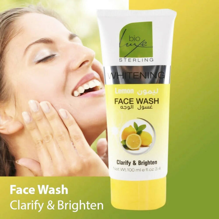 Bio Luxe Whitening Lemon Face Wash - 100ml (Pack Of 4) Face Wash Health And Beauty 