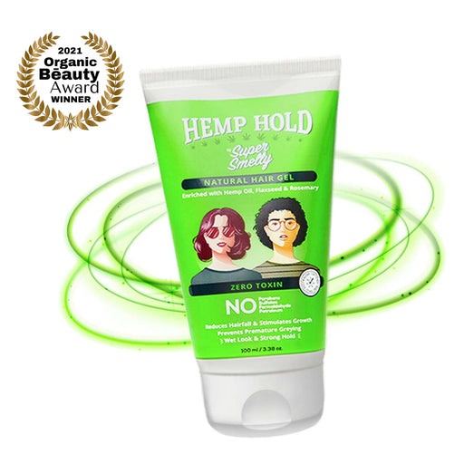 Super Smelly Hemp Hold and Style Natural Hair Gel For Styling and Strong Hold with Wet Look 100ml Hair Gel Super Smelly 