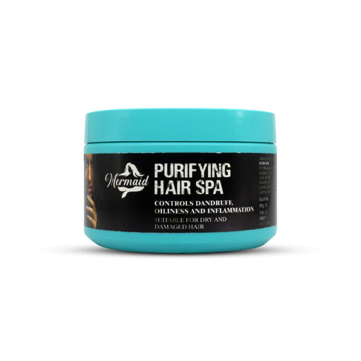 Mermaid Purifying Hair Spa |Hair Mask with Keratin Complex & Xylitol Controls Dandruff Oiliness and Inflammation|Suitable for Dry, Oily and Damaged Hair | For Men and Women 200 g Hair Spa Mermaid 
