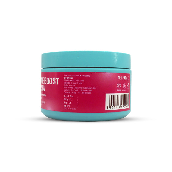 Mermaid Volume Boost Hair Mask to Promote Healthy Hair, Growth Suitable For Dry and Damaged Hair With Keratin and Silk Protein Hair Spa, 200 g Hair Spa Mermaid 