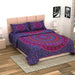 UniqChoice Purple Color 100% Cotton Badmeri Printed King Size Bedsheet With 2 Pillow Cover(D-1022NPurple) MyUniqchoice 