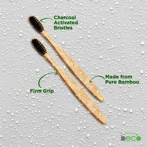 Beco Bamboo Toothbrush (Pack of 2) Tooth Brushes Ecosattvastore 
