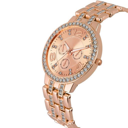 Women Copper Analog Watch With Diamond Bracelet Combo For Girls Watch Women Watch Star Enterprise 