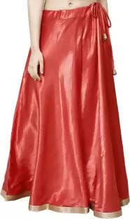 TAVAN Solid Women A-line Red Skirt Free Size Prijam Store 