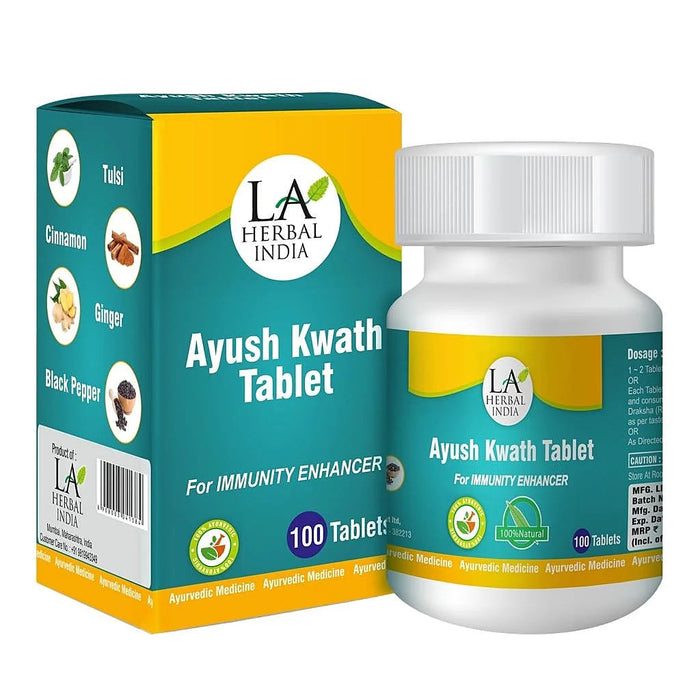 Ayush Kwath Immunity & Strength Booster Tablets Health & Beauty Lasky Herbals 