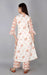 SVARCHI Women's Cotton Cambric Floral Printed A-Line Kurta & Palazzo Set (White & Orange) Women Kurtis VEDIKAS 