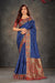 3stage Blue Banarasi Silk Blue Blouse Sarees hitesh 
