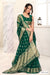 3 Stage Dark Green Silk Saree And Green Blouse Sarees hitesh 