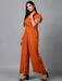 Women's Drape Party/ Casual Jumpsuit in Brown Clothing Ruchi Fashion M 
