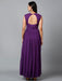 Women's Drape Chiffon Party/ Evening/ Gown in Purple Clothing Ruchi Fashion XL 
