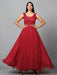 Red Net Bridesmaid Gown Clothing Ruchi Fashion S 