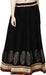 TAVAN Embroidered Women A-line Black Skirt Free Size Prijam Store 
