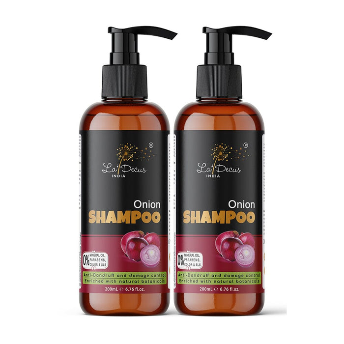 La'Decus India Onion Shampoo 200ml Pack of 2 Hair care Vitalscoop technologies 
