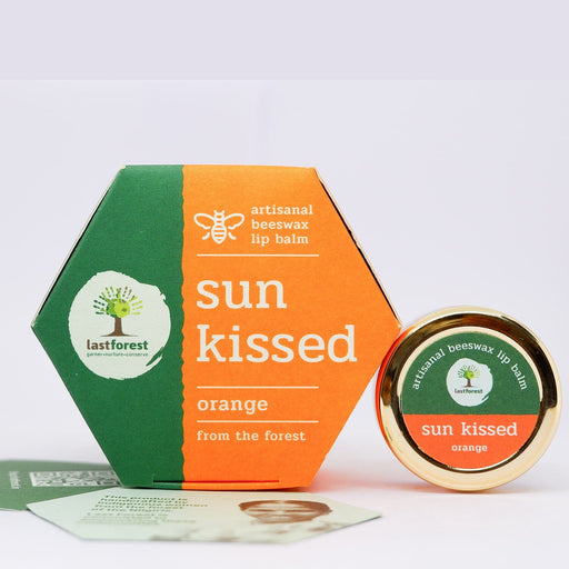 Last Forest Artisanal, Handmade Beeswax Lip Balm Orange Lip Care Ecosattva 