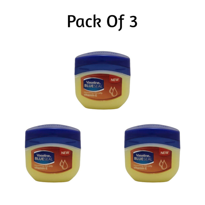 Vaseline Blueseal nourishing Skin jelly with Vitamin E 50g (Pack Of 3, 50g Each) Cream SA Deals 