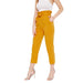 Stylish and comfortable ciggrete Pant Tie Knot Pant For Women Apparel & Accessories VK Enterprises 28 Yellow Cotton Lycra