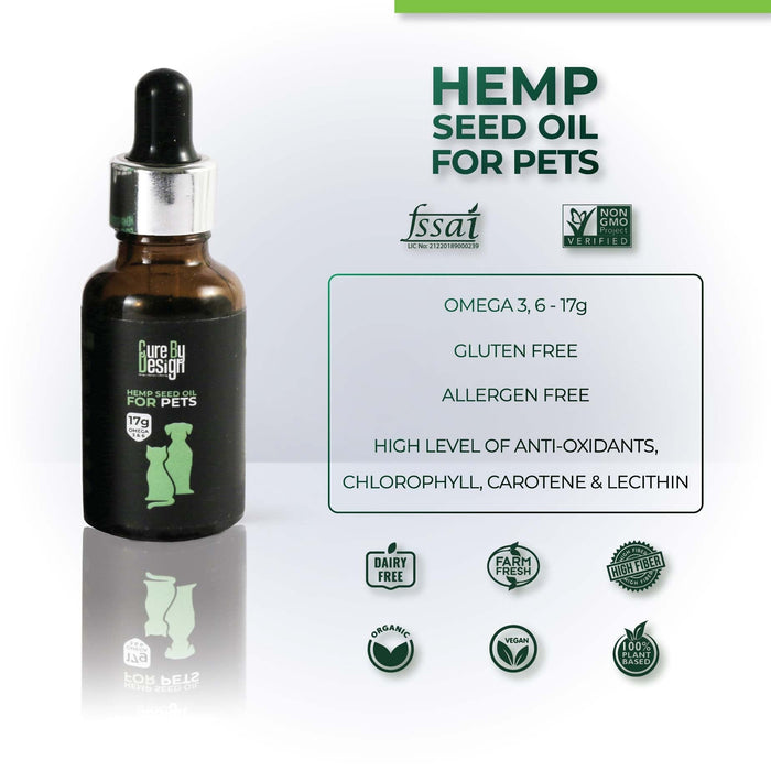 Cure By Design Hemp Seed Oil - Pets 30ml Cure By Design 