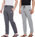 Diwazzo Solid Men Grey Track Pants(pack of 2) Apparel & Accessories Diwazzo 