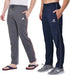 Diwazzo Solid Men Grey, Dark Blue Track Pants(pack of 2) Apparel & Accessories Diwazzo 