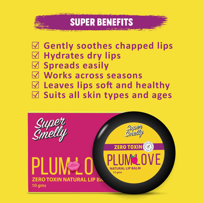 Super Smelly Plum Lip Balm 10gm lip care Super Smelly 