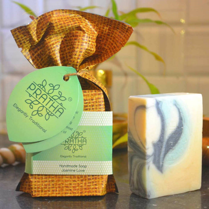 Pratha Jasmine Love| Cold Process Handmade Soap Handmade Soap Pratha Naturals 