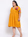 FAZZN Plus Size Yellow Colour Half Sleeves Dress Dresses Haul Chic 