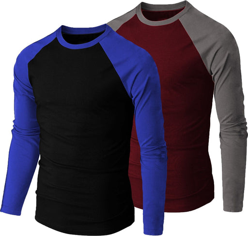THE BLAZZE Men's Raglan Full Sleeve T-Shirts for Men(Combo_03) t-shirt JOTHI TEXTILES 