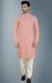 Peach Pink Kurta Pyjama Bottom Style Churidar With Sequeins Embroidery Apparel & Accessories Roopkashish 