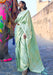 Designer Party Wear Sea Green Color Weaving Silk Saree With Weaving Zari Border Tassal Pallu And Sea Green Color Weaving Blouse Material. Apparel & Accessories Roopkashish 