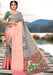 Designer Party Wear Digital Print MultiColor Khadi Saree With Jacquard Border And Multicolor Khadi Blouse Material. Apparel & Accessories Roopkashish 