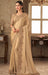 Traditional Designer Party Wear Tan Colour Georgette Saree With Sequance Work Border. Apparel & Accessories Roopkashish 