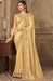 Traditional Designer Party Wear Golden Colour Georgette Saree With Sequance Work Border. Apparel & Accessories Roopkashish 
