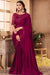 Traditional Designer Party Wear Maroon Colour Georgette Saree With Sequance Work Border. Apparel & Accessories Roopkashish 