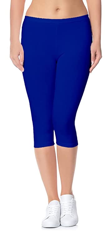 Aglobi Women's/Girl's Pure Cotton Slim  Fit/Stretchable/Running/Yoga/Gym/Daily Use Comfortable Capri