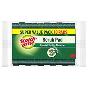Scotch Brite Scrub Pad 10 Pads - Pack of 2 Household Cleaning Products LivySeller 