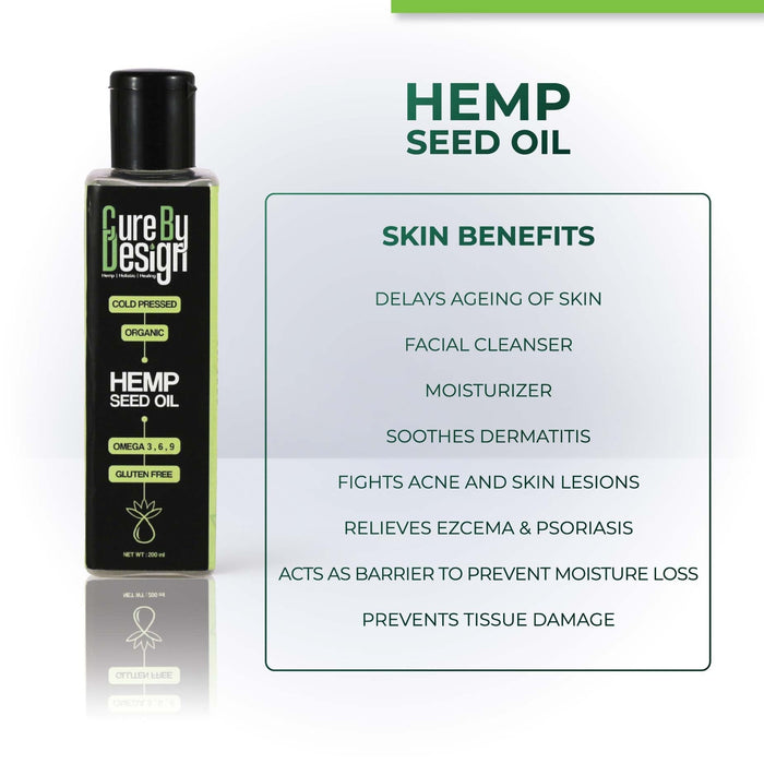 Cure By Design Hemp Seed Oil 200ml Cure By Design 