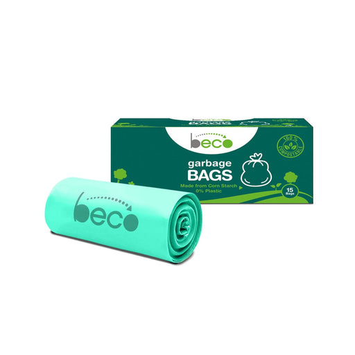 Beco Compostable Small 17 X 19 Inches Garbage Bags/Trash Bags/Dustbin Bags 15 Pieces - Pack of 3 Garbage Bags Ecosattva 